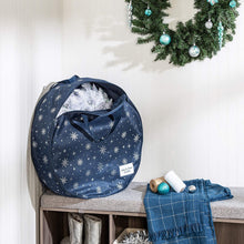 Load image into Gallery viewer, Honey-Can-Do SFT-08591 Deluxe 2 24&quot; Wreath Storage Bag, Navy