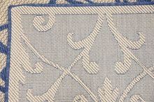 Load image into Gallery viewer, Unique Loom Outdoor Botanical Collection Traditional Border Transitional Indoor and Outdoor Flatweave Rug