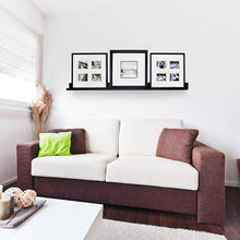 Load image into Gallery viewer, InPlace Shelving 9084682 Floating Shelf with Picture Ledge, 60Wx4.5Dx3.5H, Black