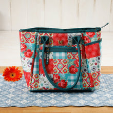 Load image into Gallery viewer, The Pioneer Woman Patchwork Lunch Tote w/ Hydration Bottle