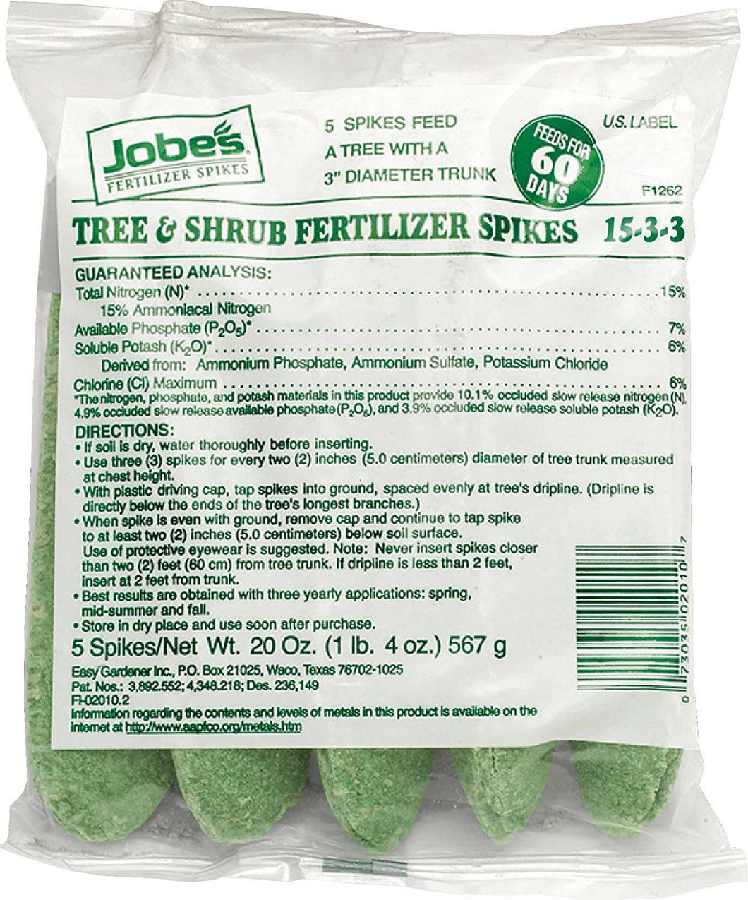 Jobe's 01000 1000 Tree Fertilizer Spikes 16-4-4, 5