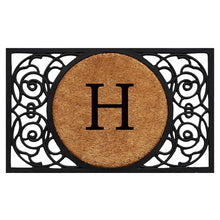 Load image into Gallery viewer, Calloway Mills 180031830H Armada Circle Monogram Doormat, 18&quot; x 30&quot; (Letter H)