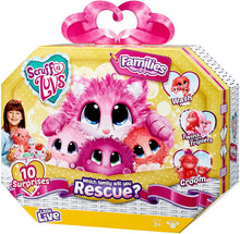 Load image into Gallery viewer, Little Live Pets Scruff-A-Luvs Family Pack. Wash, Dry and Brush to Reveal The which Animal You Rescued and How Many Babies. 10 Surprises.