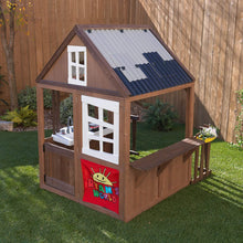 Load image into Gallery viewer, KidKraft Ryan's World Outdoor Playhouse 59.3" x 58" x 64.8", Brown