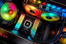 Load image into Gallery viewer, Corsair H100i RGB PLATINUM AIO Liquid CPU Cooler,240mm,Dual ML120 PRO RGB PWM Fans,Intel 115x/2066,AMD AM4/TR4