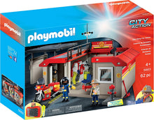 Load image into Gallery viewer, Playmobil Take Along Fire Station
