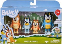 Load image into Gallery viewer, Bluey and Friends 4 Pack of 2.5-3&quot; Poseable Figures
