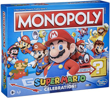 Load image into Gallery viewer, Monopoly Super Mario Celebration Edition Board Game for Super Mario Fans for Ages 8 and Up, with Video Game Sound Effects