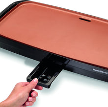 Load image into Gallery viewer, Hamilton Beach Durathon Ceramic Griddle Electric with 200 square inch PTFE &amp; PFOA Free Cooking Surface (38519R)
