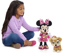 Load image into Gallery viewer, Disney Junior Minnie Mouse Party &amp; Play Pup Feature Plush