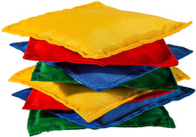 Load image into Gallery viewer, Franklin Sports 5&quot; x 5&quot; Nylon Bean Bags (Set of 12) - Perfect for use in schools
