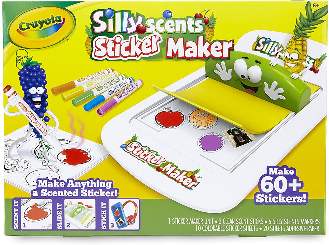 Crayola Silly Scents Sticker Maker, Gift for Kids, Ages 6, 7, 8, 9