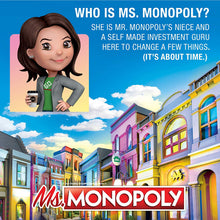 Load image into Gallery viewer, Monopoly Ms.Monopoly Board Game for Ages 8 &amp; Up