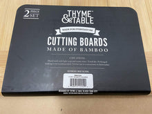 Load image into Gallery viewer, Thyme &amp; Table 2 piece Bamboo Cutting Boards WM1554-G