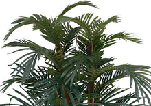 Load image into Gallery viewer, Vintage Home 5 Foot Tall High End Realistic Silk Palm Tree with Wicker Basket Planter