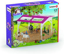 Load image into Gallery viewer, Schleich Horse Club 40-piece Riding School Playset with Riders and Horse Toys for Kids Ages 5-12
