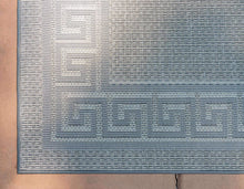Load image into Gallery viewer, Casual Greek Key Transitional Indoor and Outdoor Flatweave Area Rug