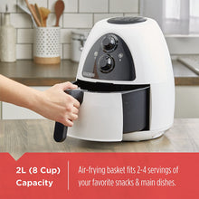 Load image into Gallery viewer, BLACK+DECKER Purify 2-Liter Air Fryer, White/Black, HF100WD