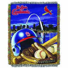 Load image into Gallery viewer, Officially Licensed MLB Home Field Advantage Woven Tapestry Throw Blanket, Soft &amp; Cozy, Washable, Throws &amp; Bedding, 48" x 60"