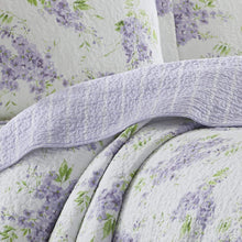 Load image into Gallery viewer, Laura Ashley Home Keighley Collection Luxury Premium Ultra Soft Quilt Coverlet Comfortable Piece Bedding Set