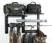 Load image into Gallery viewer, Organized Fishing Metal Game Changer Wall Rack for Fishing and Hunting Gear Storage, GCB-001