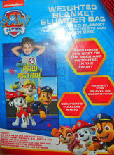 Load image into Gallery viewer, Paw Patrol Weighted Blanket Slumber Bag