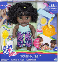 Load image into Gallery viewer, Baby Alive Super Snacks Snackin&#39; Noodles Baby (African American)