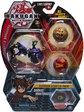 Load image into Gallery viewer, Bakugan Starter Pack 3-Pack, Darkus Mantonoid, Collectible Transforming Creatures, for Ages 6 and Up