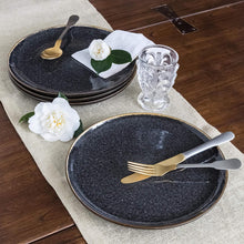 Load image into Gallery viewer, Better Homes and Gardens Burns Dinner Plates, set of 4, Black