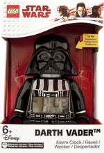 Load image into Gallery viewer, ClicTime Lego Star Wars 9002113 Darth Vader Kids Minifigure Light Up Alarm Clock | Black/Gray | Plastic | 9.5 inches Tall | LCD Display | boy Girl | Official