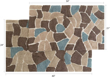 Load image into Gallery viewer, Chesapeake Merchandising Boulder 2-Piece Bath Rug Set
