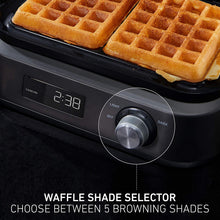 Load image into Gallery viewer, Calphalon Intellicrisp Waffle Maker, Dark Stainless Steel
