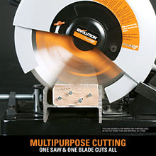 Load image into Gallery viewer, Evolution Power Tools RAGE2 Multi Purpose Cutting Chop Saw, 14-Inch
