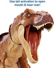 Load image into Gallery viewer, JURASSIC WORLD THRASH 'N THROW TYRANNOSAURUS REX Figure