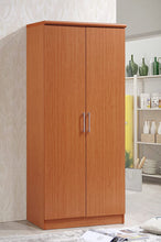 Load image into Gallery viewer, Hodedah HID8600 2-Door Armoire with 4-Shelves in White Wardrobe