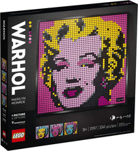 Load image into Gallery viewer, LEGO Art Andy Warhol’s Marilyn Monroe 31197 Collectible Building Kit for Adults; an Excellent Gift for Adults to Make Stunning Wall Art at Home and Who Love Creative Building, New 2020 (3,341 Pieces)