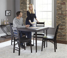 Load image into Gallery viewer, Cosco Wood Folding Chair with vinyl seat &amp; Ladder Back, 2 pack, Espresso