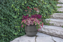 Load image into Gallery viewer, Suncast Gray 1624GP2 Stoneycreek Resin Planter, 2-Pack