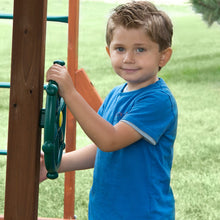Load image into Gallery viewer, Swing-N-Slide WS 1524 Pirate Ship Wheel with 12 Inch Diameter for Swing Sets, Play Sets &amp; Playhouses, Green