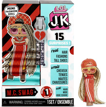 Load image into Gallery viewer, L.O.L. Surprise! JK M.C. Swag Mini Fashion Doll with 15 Surprises