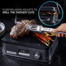 Load image into Gallery viewer, Calphalon Even Sear Indoor Electric Grill, Multi, Dark Stainless Steel
