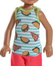 Load image into Gallery viewer, Barbie Club Chelsea Doll, 6-inch Brunette Boy Doll in Food-Themed Look