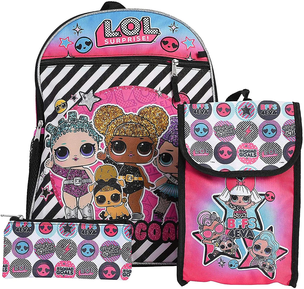 5 Pc LOL Backpack Set Standard