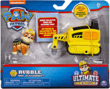 Load image into Gallery viewer, PAW Patrol Ultimate Rescue Rubble's Mini Jackhammer Cart with Collectible Figure, Ages 3 and Up