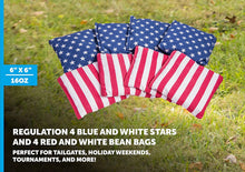 Load image into Gallery viewer, Triumph Patriotic 8-Pack 6" x 6" 16 oz. Canvas Cornhole Bags