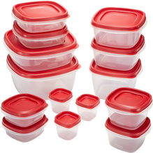 Load image into Gallery viewer, Rubbermaid Easy Find Lids Food Storage Containers, Racer Red, 28-Piece Set
