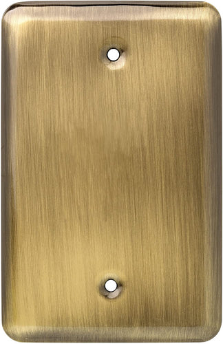 Franklin Brass 126440 Stamped Steel Round Single Blank Wall Plate, 1 per pkg