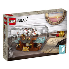 Load image into Gallery viewer, LEGO Ideas Ship in a Bottle 21313 Expert Building Kit Model Ship, Collectible Display Set and Toy for Adults (962 Pieces)