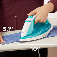 Load image into Gallery viewer, BLACK+DECKER Light &#39;N Easy Compact Steam Iron, Turquoise, IR1010
