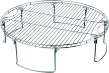 Load image into Gallery viewer, Mr. Bar-B-Q 08600YFS Large Round Cooking Grate with Folding Legs, Silver